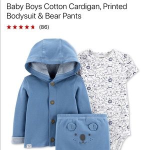 CARTER’S Baby Boys Cotton Cardigan Size 12mos